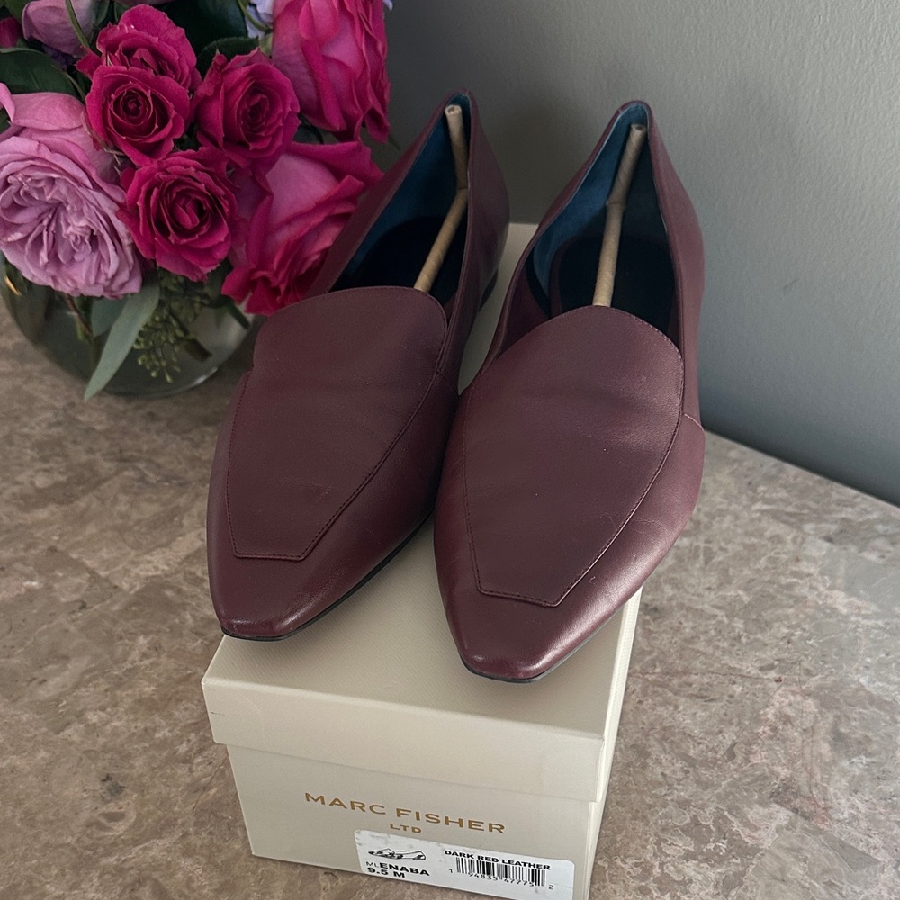 Marc Fisher Deep Burgundy Flats